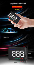 Load image into Gallery viewer, Geyiren A5 HUD 3.5 inch Car Head Up Display with GPS System, Two Mode Display, Light Sensors, KM/h MPH Speed, Compass, Speed Alarm, A5(Black), A5 (Green Light)