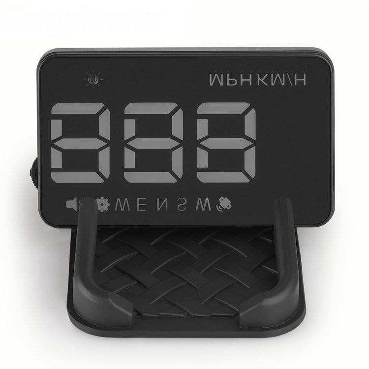 Geyiren A5 HUD 3.5 inch Car Head Up Display with GPS System, Two Mode Display, Light Sensors, KM/h MPH Speed, Compass, Speed Alarm, A5(Black), A5 (Green Light)