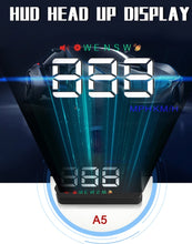 Load image into Gallery viewer, Geyiren A5 HUD 3.5 inch Car Head Up Display with GPS System, Two Mode Display, Light Sensors, KM/h MPH Speed, Compass, Speed Alarm, A5(Black), A5 (Green Light)
