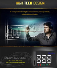 Load image into Gallery viewer, Geyiren A5 HUD 3.5 inch Car Head Up Display with GPS System, Two Mode Display, Light Sensors, KM/h MPH Speed, Compass, Speed Alarm, A5(Black), A5 (Green Light)