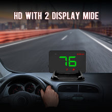 Load image into Gallery viewer, Geyiren A5 HUD 3.5 inch Car Head Up Display with GPS System, Two Mode Display, Light Sensors, KM/h MPH Speed, Compass, Speed Alarm, A5 (Green Light), A5(Black)