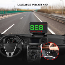 Load image into Gallery viewer, Geyiren A5 HUD 3.5 inch Car Head Up Display with GPS System, Two Mode Display, Light Sensors, KM/h MPH Speed, Compass, Speed Alarm, A5 (Green Light), A5(Black)