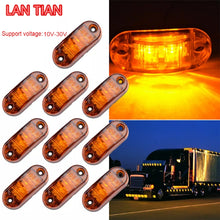 Load image into Gallery viewer, 10 PCS Car Truck Trailer Piranha LED Side Marker Indicator Lights Bulb Lamp, Light Color: Yellow, Yellow, White Light