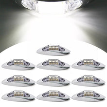 Load image into Gallery viewer, 10 PCS DC 10-30V Car Truck Trailer Piranha 3-LED Side Marker Indicator Lights Bulb Lamp, Light Color: White, 10 PCS White Light
