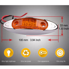Load image into Gallery viewer, 10 PCS DC 10-30V Car Truck Trailer Piranha 3-LED Side Marker Indicator Lights Bulb Lamp, Light Color: Yellow, 10 PCS Yellow Light
