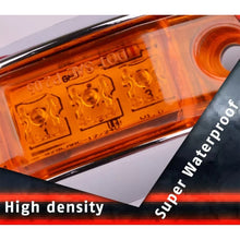 Load image into Gallery viewer, 10 PCS DC 10-30V Car Truck Trailer Piranha 3-LED Side Marker Indicator Lights Bulb Lamp, Light Color: Yellow, 10 PCS Yellow Light