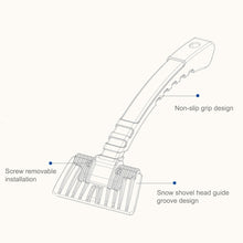 Load image into Gallery viewer, Car Snow Shovel Auto Ice Scraper Winter Road Safety Cleaning Tools Defrost Deicing Removal Rain Water Snow Brush, Ice Scraper