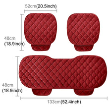 Load image into Gallery viewer, 3 PCS / Set Luxurious Warm Car Seat Cover Cushion Universal Front Back Seat Covers Car Non-slip Chair Pad Warm Car Mats No Back Plush Cushion