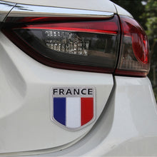 Load image into Gallery viewer, Shield Shape Metal Car Badge Decorative Sticker, Size: Small, French Flag, Italy Flag 2, Italy Flag 1