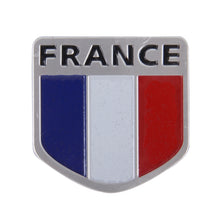 Load image into Gallery viewer, Shield Shape Metal Car Badge Decorative Sticker, Size: Small, French Flag, Italy Flag 2, Italy Flag 1