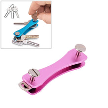 Load image into Gallery viewer, Portable Metal Key Storage Clip, (Pink), (Green), (Grey), (Blue), (Red), (Black), (Orange)