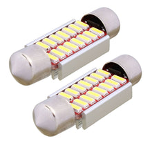 Load image into Gallery viewer, 2 PCS Festoon 36mm 2W 160LM White Light 16 LED SMD 4014 Error Free License Plate Lights Car Light Bulb, 36mm