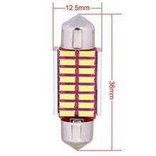 Load image into Gallery viewer, 2 PCS Festoon 36mm 2W 160LM White Light 16 LED SMD 4014 Error Free License Plate Lights Car Light Bulb, 36mm