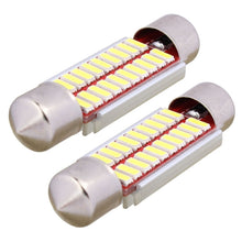 Load image into Gallery viewer, 2 PCS Festoon 39mm 2W 200LM White Light 20 LED SMD 4014 Error Free License Plate Lights Car Light Bulb, 39mm