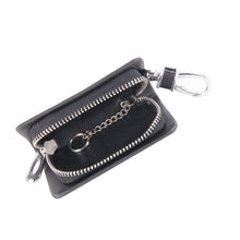 Load image into Gallery viewer, Universal Leather Carbon Fiber Texture Waist Hanging Zipper Wallets Key Holder Bag (No Include Key), Carbon Fiber Texture