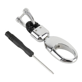Car Metal Key Holder With Two Rings, Key Holder With Two Rings(Black), Key Holder With Two Rings(Brown)
