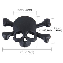 Load image into Gallery viewer, Skull And Cross Bone Shape Shining Metal Car Universal Sticker, Cross Bone
