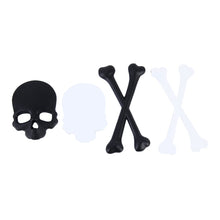 Load image into Gallery viewer, Skull And Cross Bone Shape Shining Metal Car Universal Sticker, Cross Bone
