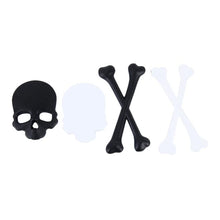 Load image into Gallery viewer, Skull And Cross Bone Shape Shining Metal Car Universal Sticker, Cross Bone