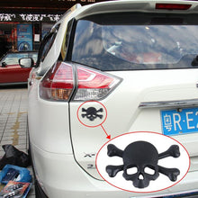 Load image into Gallery viewer, Skull And Cross Bone Shape Shining Metal Car Universal Sticker, Cross Bone