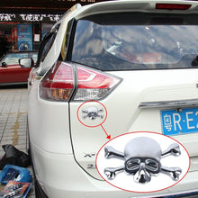 Load image into Gallery viewer, Skull And Cross Bone Shape Shining Metal Car Universal Sticker, Cross Bone