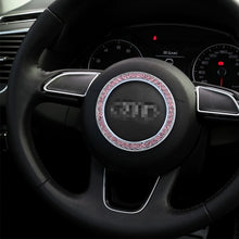 Load image into Gallery viewer, Universal Car Aluminum Steering Wheel Decoration Ring with Diamond For Start Stop Engine System, Universial