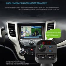 Load image into Gallery viewer, 805E Dual USB Charging Bluetooth FM Transmitter MP3 Music Player Car Kit, Support Hands-Free Call  &amp; Read TF Card / U Disk Music, 805E
