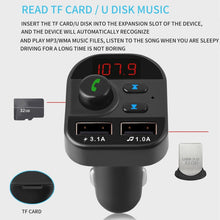 Load image into Gallery viewer, 805E Dual USB Charging Bluetooth FM Transmitter MP3 Music Player Car Kit, Support Hands-Free Call  &amp; Read TF Card / U Disk Music, 805E