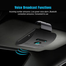 Load image into Gallery viewer, SP09 Multipoint Wireless Bluetooth V4.2 Handsfree Car Kit Speaker Speakerphone, Support Voice Readout &amp; Vibration Sensor