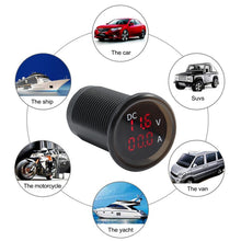 Load image into Gallery viewer, B3613  IP67 Waterproof Car Modification 4.5-30V Voltmeter + Ammeter, B3613