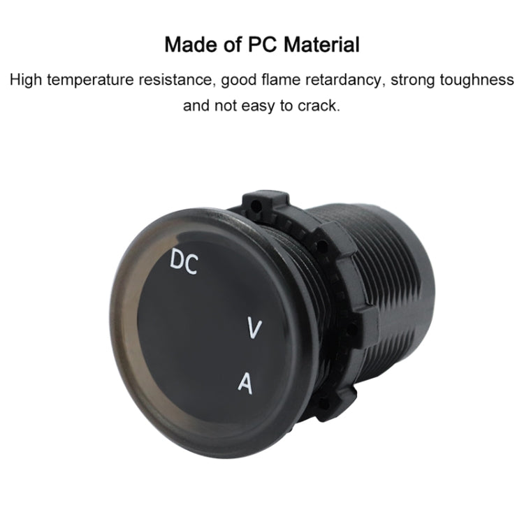 B3613  IP67 Waterproof Car Modification 4.5-30V Voltmeter + Ammeter, B3613