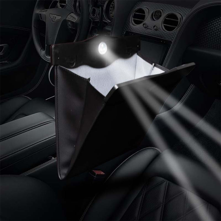 Car Multifunctional LED Design Hanging Folding Garbage Bin Storage Box