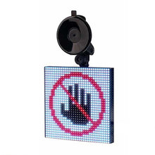Load image into Gallery viewer, 32x32 Pixel Full Color Wireless Bluetooth APP Control Emoticon Smile Faces LED Car Sign LED Display Lighting Board, 32x32 Pixel Car Charging