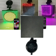Load image into Gallery viewer, 32x32 Pixel Full Color Wireless Bluetooth APP Control Emoticon Smile Faces LED Car Sign LED Display Lighting Board, 32x32 Pixel Car Charging