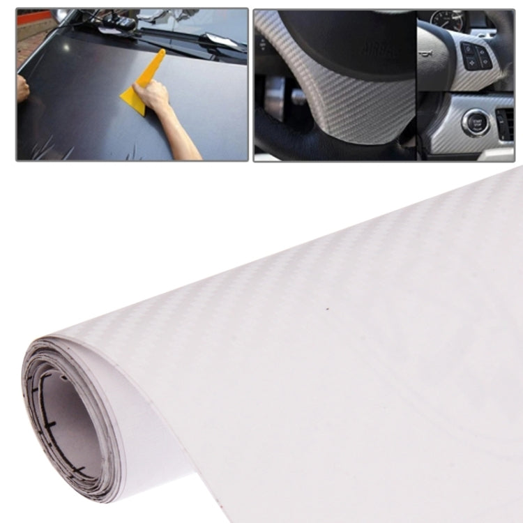 Car Decorative 3D Carbon Fiber PVC Sticker, Size: 152cm x 50cm