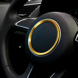 Car Aluminum Steering Wheel Decoration Ring For Audi, For Audi