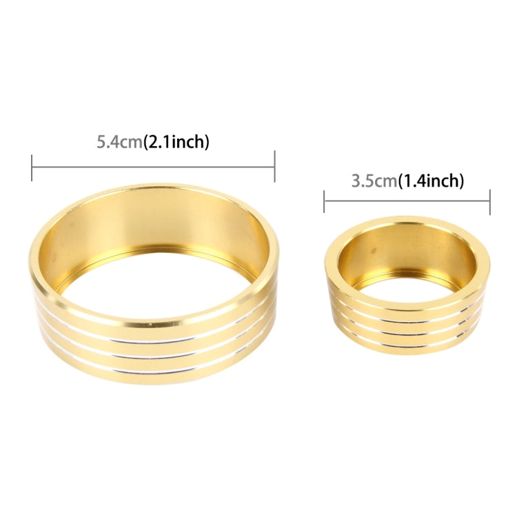 3 PCS Car Aluminum Air Conditioner Knob Case For Honda, For Honda(Gold), For Honda(Blue), For Honda(Red)