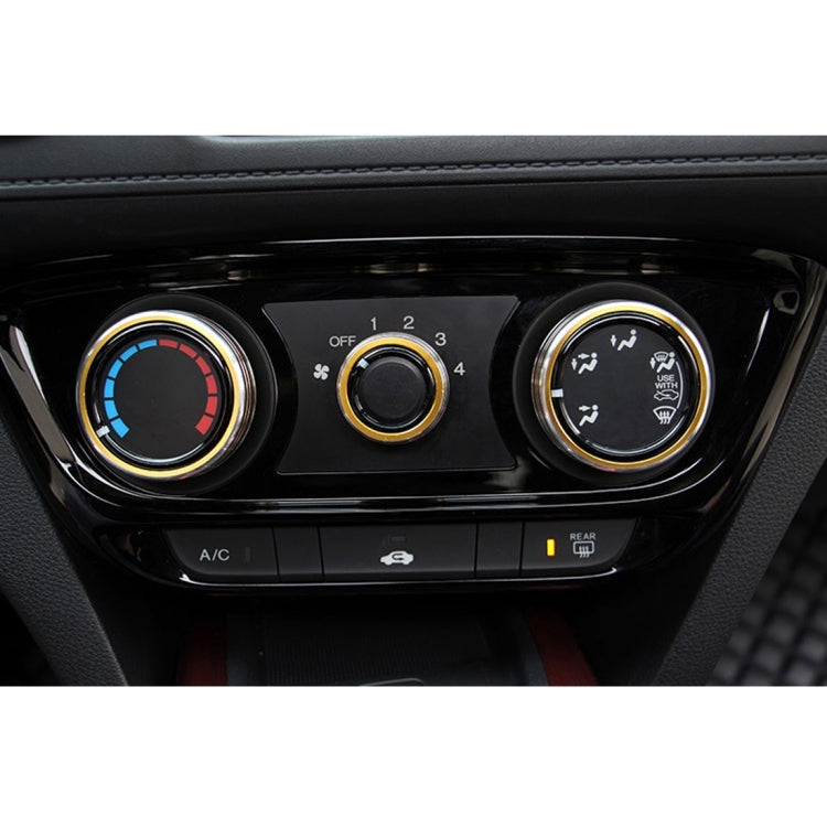 3 PCS Car Aluminum Air Conditioner Knob Case For Honda, For Honda(Gold), For Honda(Blue), For Honda(Red)