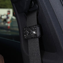 Load image into Gallery viewer, Car Seat Belts Crystal Clip Fixer Tightening Regulator, Crystal Black, Crystal Colour, Crystal Pink, Crystal Blue, Crystal Red, Crystal White