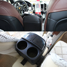 Load image into Gallery viewer, SHUNWEI SD-1605 Multifunction 3 in 1 Car Cup Holder Drink Bottle Can Garbage Can Portable Vehicle Trash Can Bin Rubbish Bin Organizer, SD-1605 Black, SD-1605 Khaki