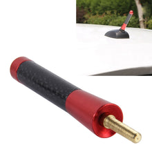 Load image into Gallery viewer, Carbon Fiber Aluminum Short Antenna Polished Universal Screws Base(Medium Size), 8cm