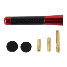 Load image into Gallery viewer, Carbon Fiber Aluminum Short Antenna Polished Universal Screws Base(Medium Size), 8cm