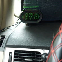 Load image into Gallery viewer, VST-7009V 4 In 1 Digital Car Thermometer Voltage Meter Luminous Clock Tester Detector LCD Monitor Back light, 4 In 1 Thermometer Voltage Meter