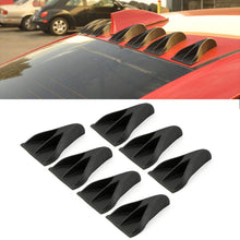 Load image into Gallery viewer, 7 PCS Universal Car Eagle Claw Style Shark Fin Diffuser Vortex Generator Roof Spoiler, Carbon Fiber