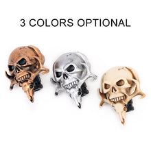 Load image into Gallery viewer, Universal Vehicle Car Creative Skull Double Heads Shaped Shifter Cover Manual Automatic Gear Shift Knob, Double Heads Shaped (Bronze), Double Heads Shaped (Beige), Double Heads Shaped (Silver)