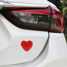 Load image into Gallery viewer, Heart Shape Car Metal Body Decorative Sticker, Heart Shape (Red), Heart Shape (Silver)