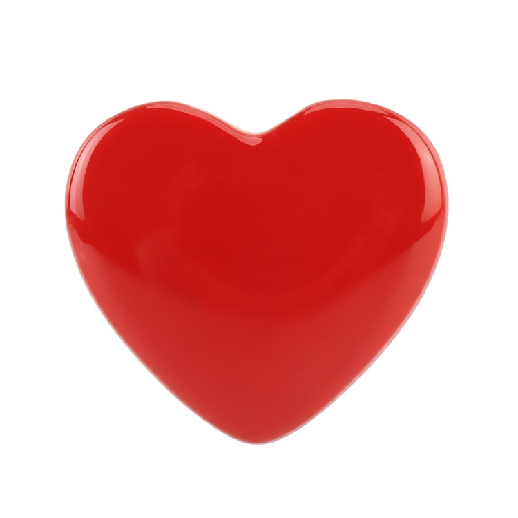 Heart Shape Car Metal Body Decorative Sticker, Heart Shape (Red), Heart Shape (Silver)