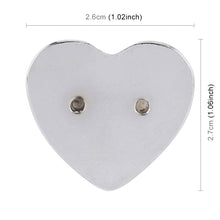 Load image into Gallery viewer, Heart Shape Car Metal Body Decorative Sticker, Heart Shape (Red), Heart Shape (Silver)