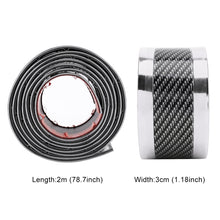 Load image into Gallery viewer, Universal Electroplate Carbon Fibre Car Door Threshold Decoration Strip Decorative Sticker, Size : 3CM x 2M, 3CM x 2M (Silver), 3CM x 2M (Gold), 3CM x 2M (Red)