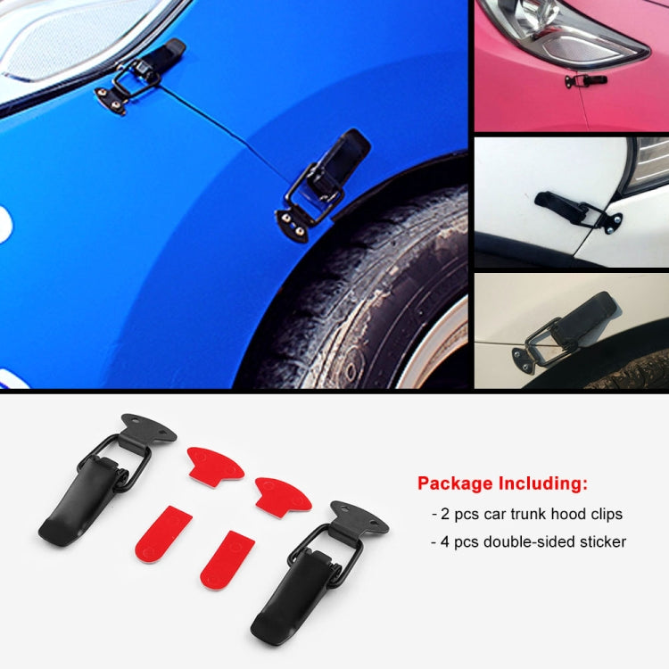 EA059 2 PCS Car Modification Accessories Universal Iron Bumper Safety Fixed Buckle, Size: 26.7 x 80mm, 26.7 x 80mm